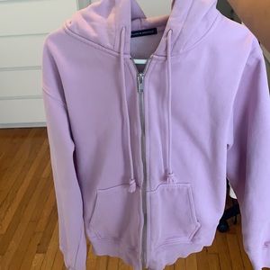 Brandy Melville pink zip up